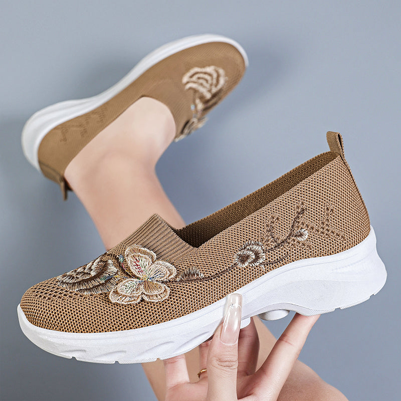 Women's Breathable Flyknit Slip-On Shoes