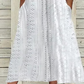Women's Elegant V-Neck Hollow-Out Solid Dress