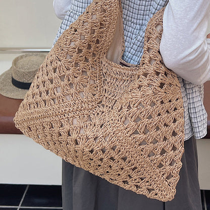 Artisanal Woven Tote with Inner Lining