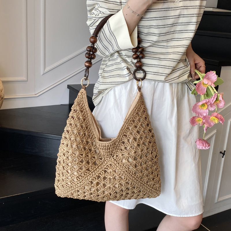 Artisanal Woven Tote with Inner Lining