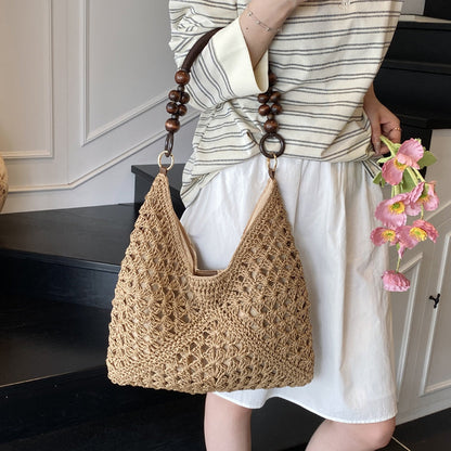Artisanal Woven Tote with Inner Lining