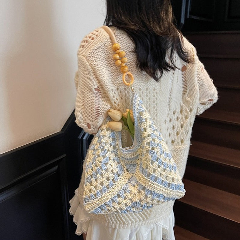 Artisanal Woven Tote with Inner Lining