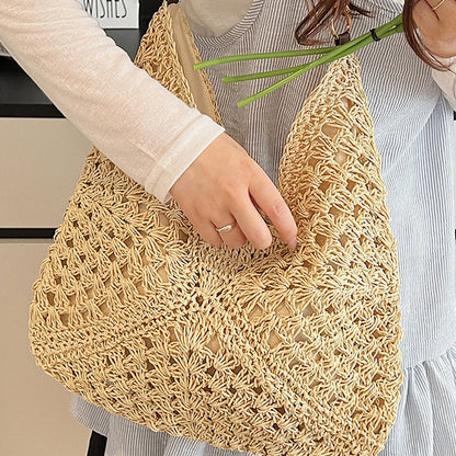 Artisanal Woven Tote with Inner Lining