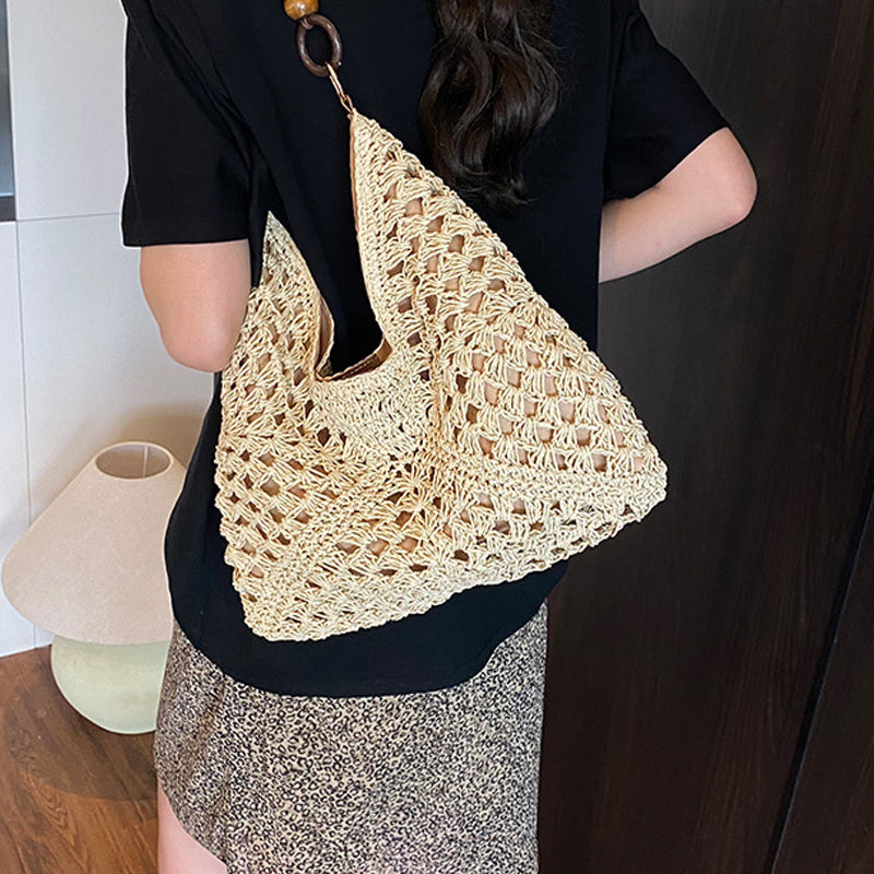 Artisanal Woven Tote with Inner Lining