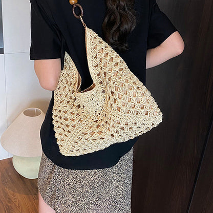 Artisanal Woven Tote with Inner Lining