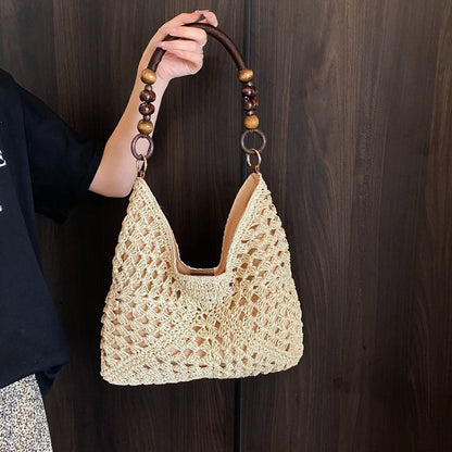 Artisanal Woven Tote with Inner Lining