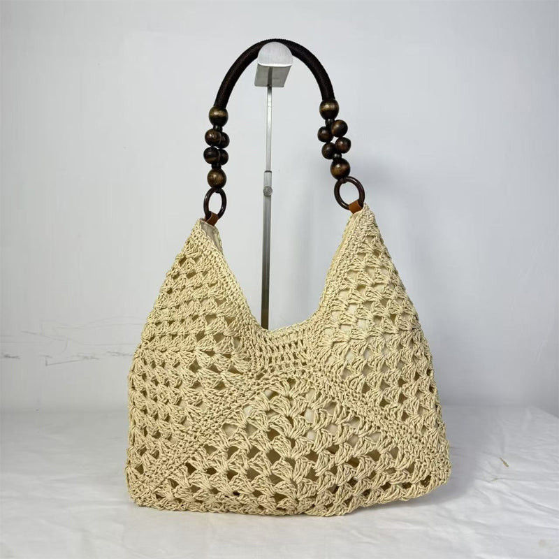 Artisanal Woven Tote with Inner Lining