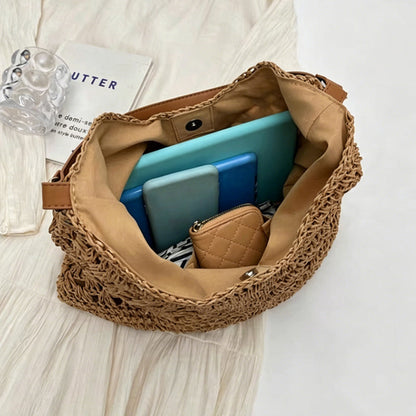 Artisanal Woven Tote with Inner Lining
