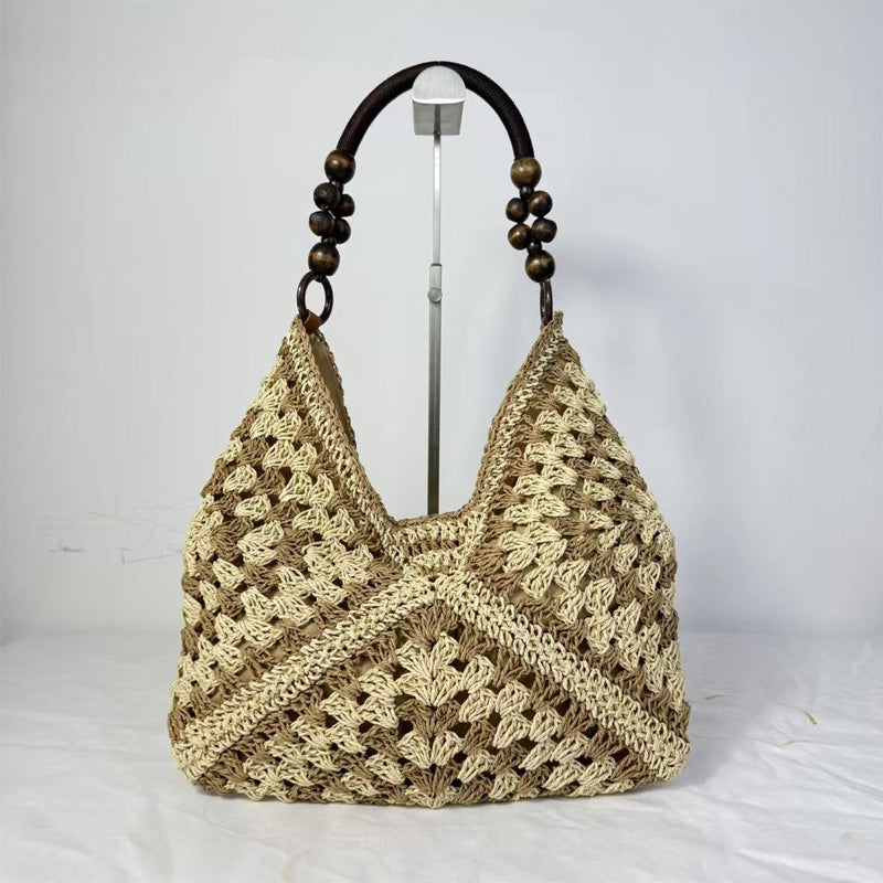Artisanal Woven Tote with Inner Lining