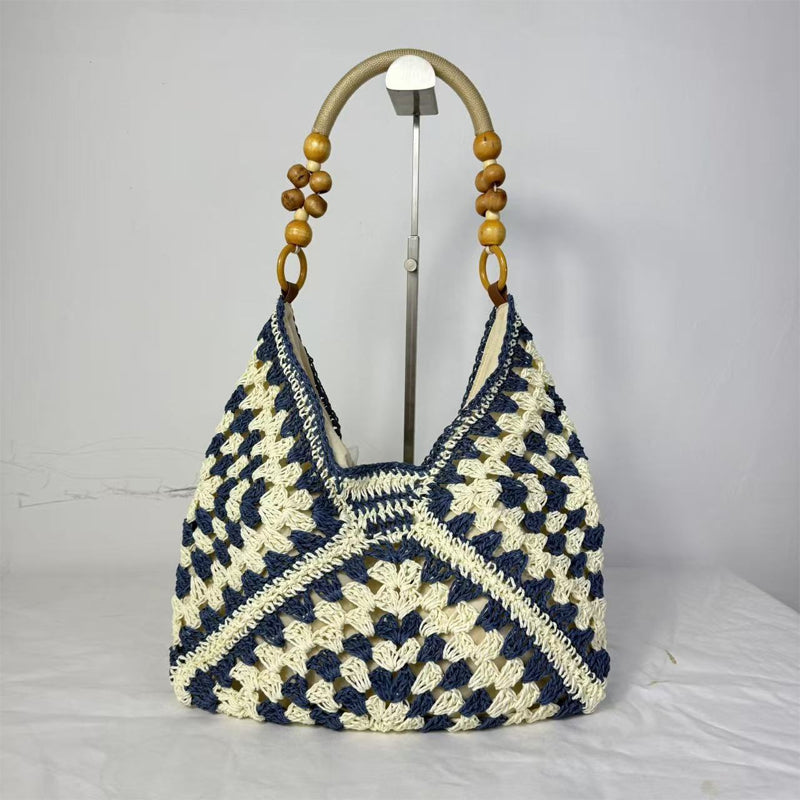 Artisanal Woven Tote with Inner Lining