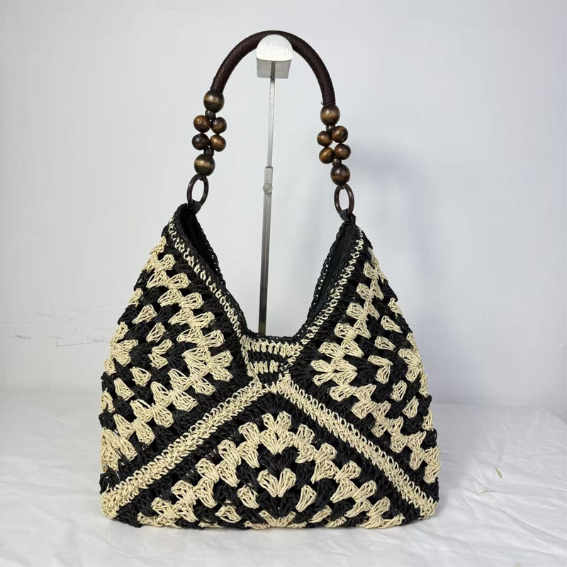 Artisanal Woven Tote with Inner Lining