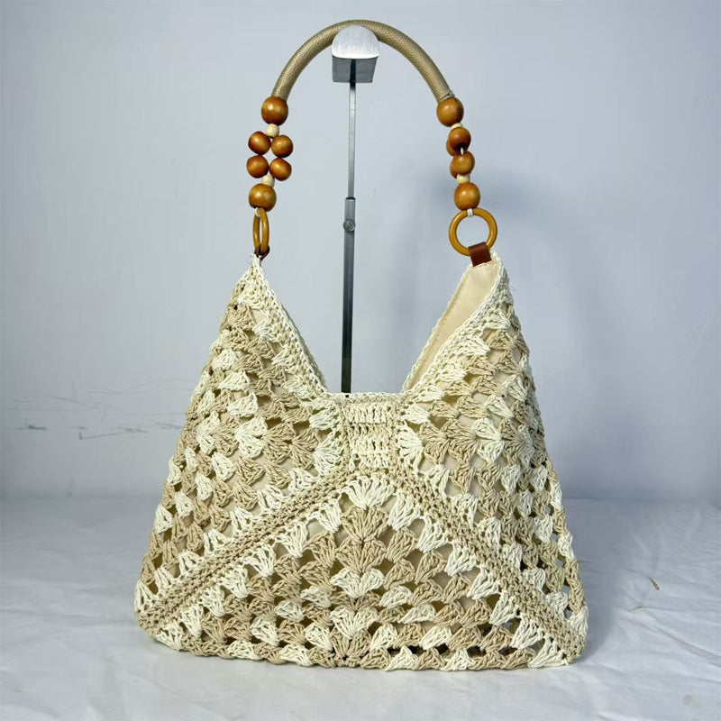 Artisanal Woven Tote with Inner Lining