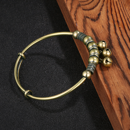 Push-Pull Adjustable Bell Bangle