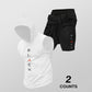 Men's Athletic Sleeveless Hoodie & Shorts Set
