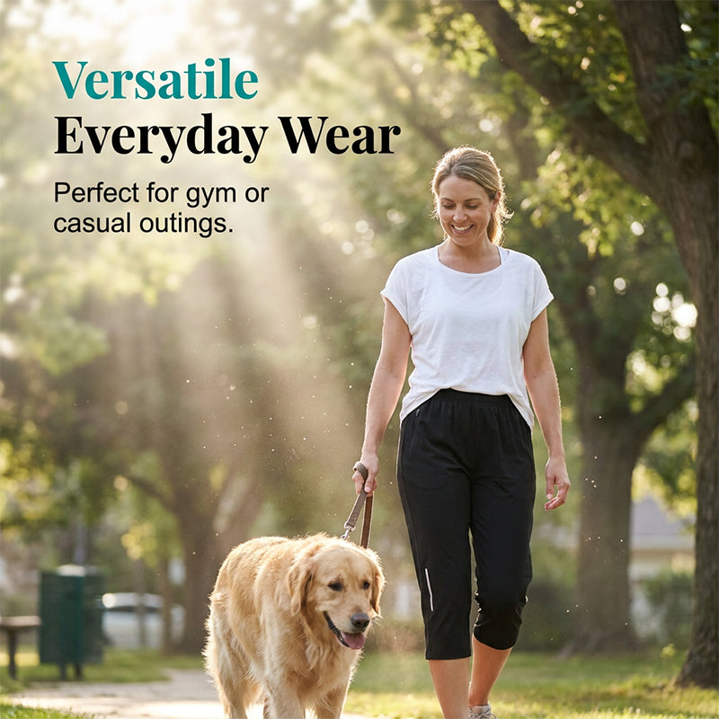 Women's Casual Quick-Dry Stretchy Capri Pants
