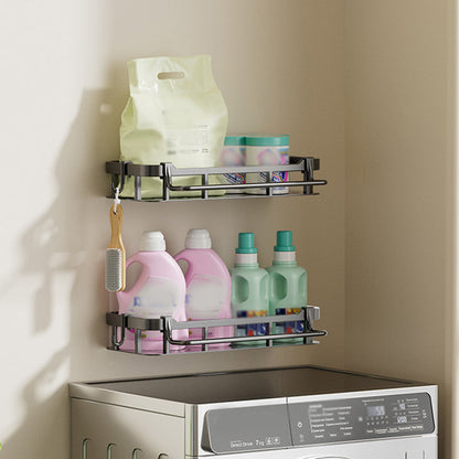 📢📢50% OFF !! ⏰Drill-Free Bathroom Shelf – Strong Adhesive & Drainage – Waterproof Storage Rack ✨