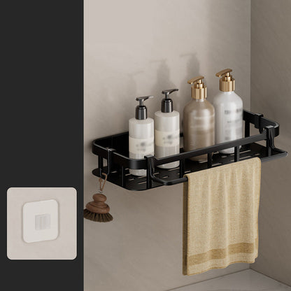 📢📢50% OFF !! ⏰Drill-Free Bathroom Shelf – Strong Adhesive & Drainage – Waterproof Storage Rack ✨