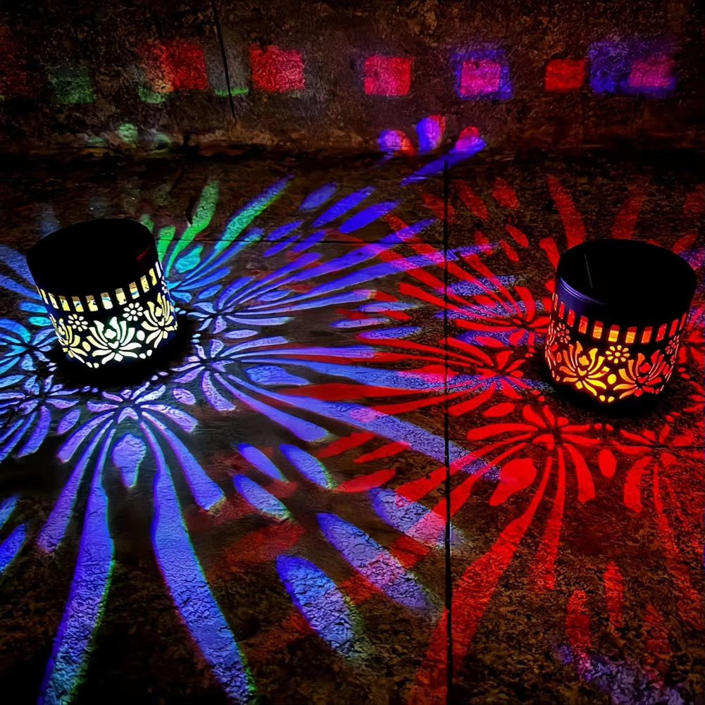 🌞50% OFF NOW!🌀Solar Mandala Light – Stunning Pattern Projection, 2-in-1 Floor & Wall Design & IP65 Waterproof Auto On/Off 🌿