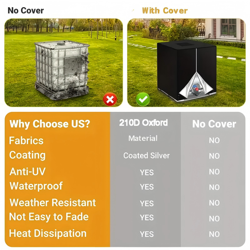 Waterproof Outdoor IBC Tote Cover