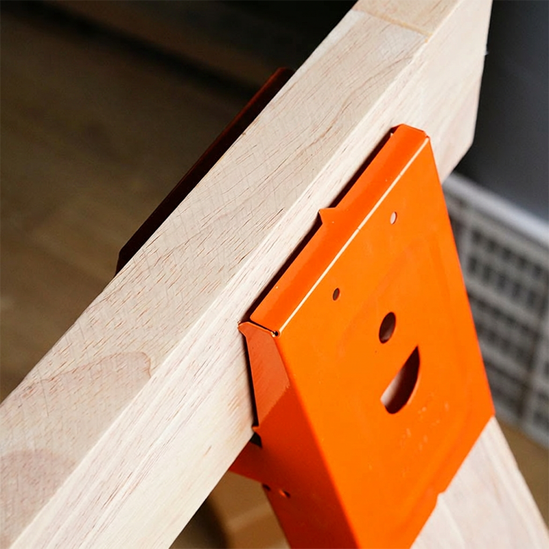 Heavy-Duty Sawhorse Bracket with Down Clamp