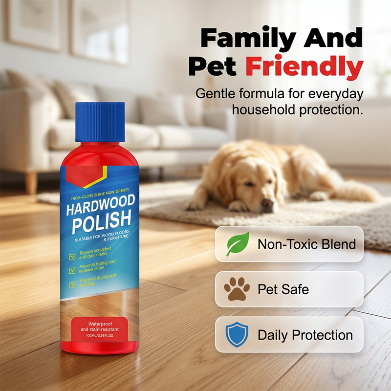 High-Gloss Shine Wood Polish for Floors