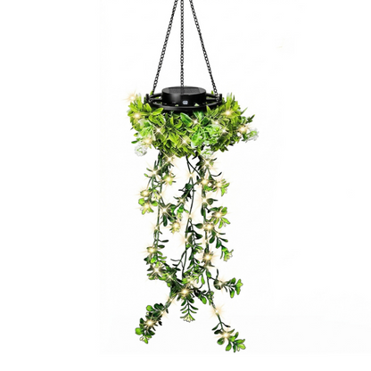 Solar-Powered Hanging Milan Grass Light