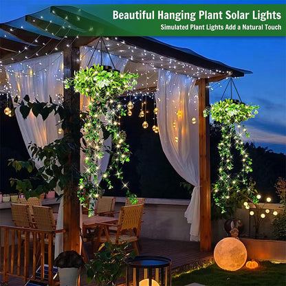 Solar-Powered Hanging Milan Grass Light