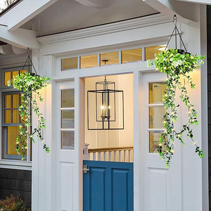 Solar-Powered Hanging Milan Grass Light
