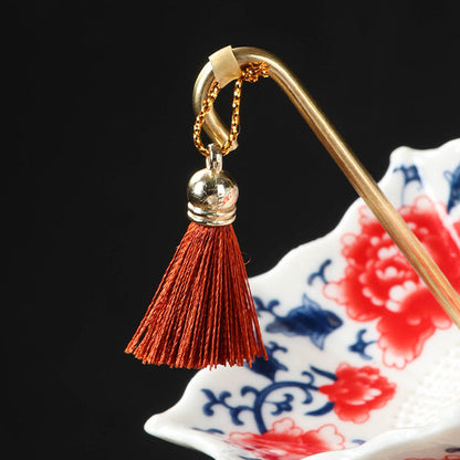 🍵Ceramic Umbrella Tea Strainer Set – Hand-Glazed Porcelain Infuser with Matching Saucer, Fine Stainless Mesh Filter, Leak-Proof, Heat-Resistant, Elegant Umbrella Design for Loose Leaf, Herbal & Flowering Teas ✨