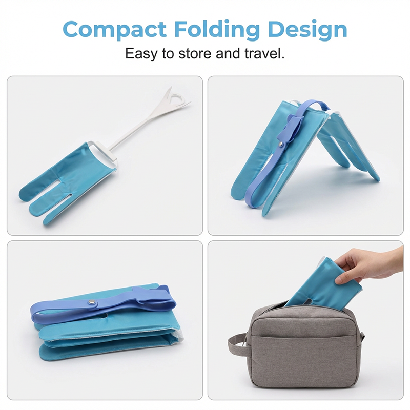 No-Bend Easy-On Sock Aid with Pull Straps