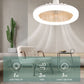 💡 LIMITED-TIME 50% OFF! 🌀 LED Ceiling Fan with Remote – 3-Color Dimming, Silent Copper Motor, Bladeless Design ✨
