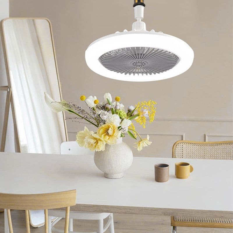 💡 LIMITED-TIME 50% OFF! 🌀 LED Ceiling Fan with Remote – 3-Color Dimming, Silent Copper Motor, Bladeless Design ✨