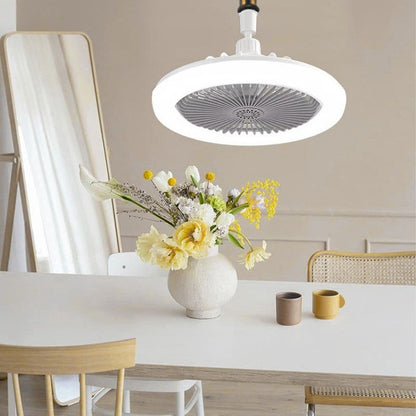 💡 LIMITED-TIME 50% OFF! 🌀 LED Ceiling Fan with Remote – 3-Color Dimming, Silent Copper Motor, Bladeless Design ✨