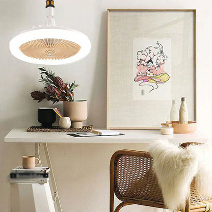 💡 LIMITED-TIME 50% OFF! 🌀 LED Ceiling Fan with Remote – 3-Color Dimming, Silent Copper Motor, Bladeless Design ✨