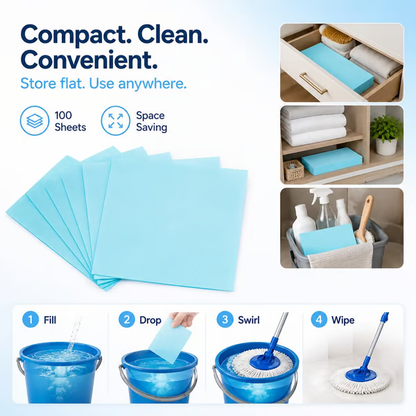 🧼 LIMITED-TIME 50% OFF! ✨ Multi-Surface Deep Cleaning Sheets – Instant Dissolve, Streak-Free Shine, Botanical Scent 🏠