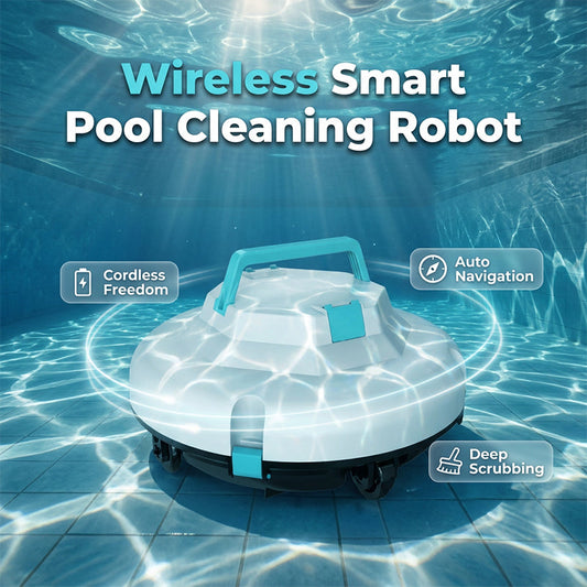 Smart Cordless Pool Cleaner with Powerful Suction