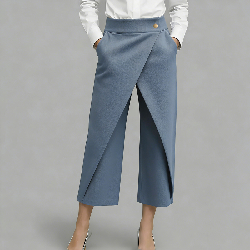 Women's Patchwork Cropped Casual Pants