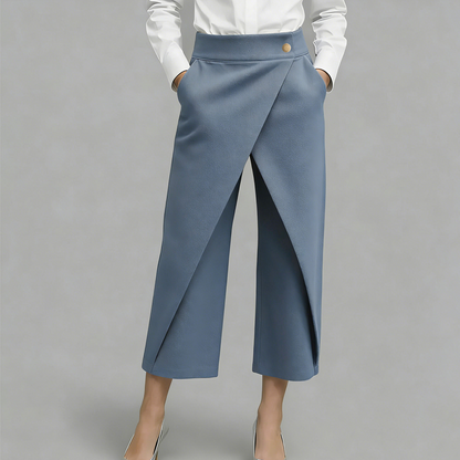 Women's Patchwork Cropped Casual Pants