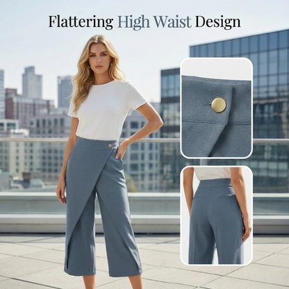 Women's Patchwork Cropped Casual Pants