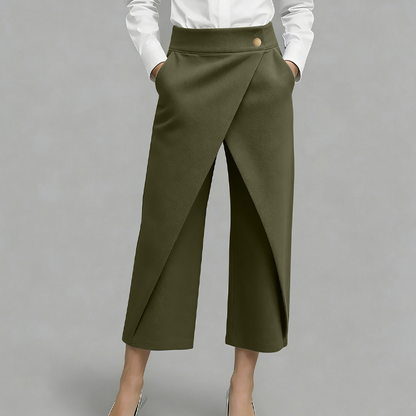 Women's Patchwork Cropped Casual Pants
