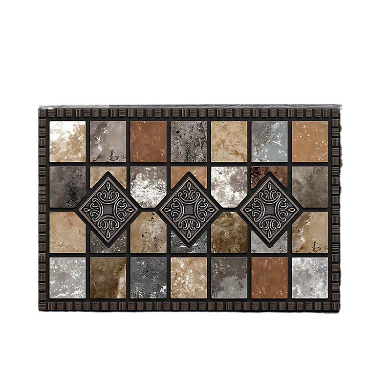 Geometric Stone Pattern 2D Printed Carpet
