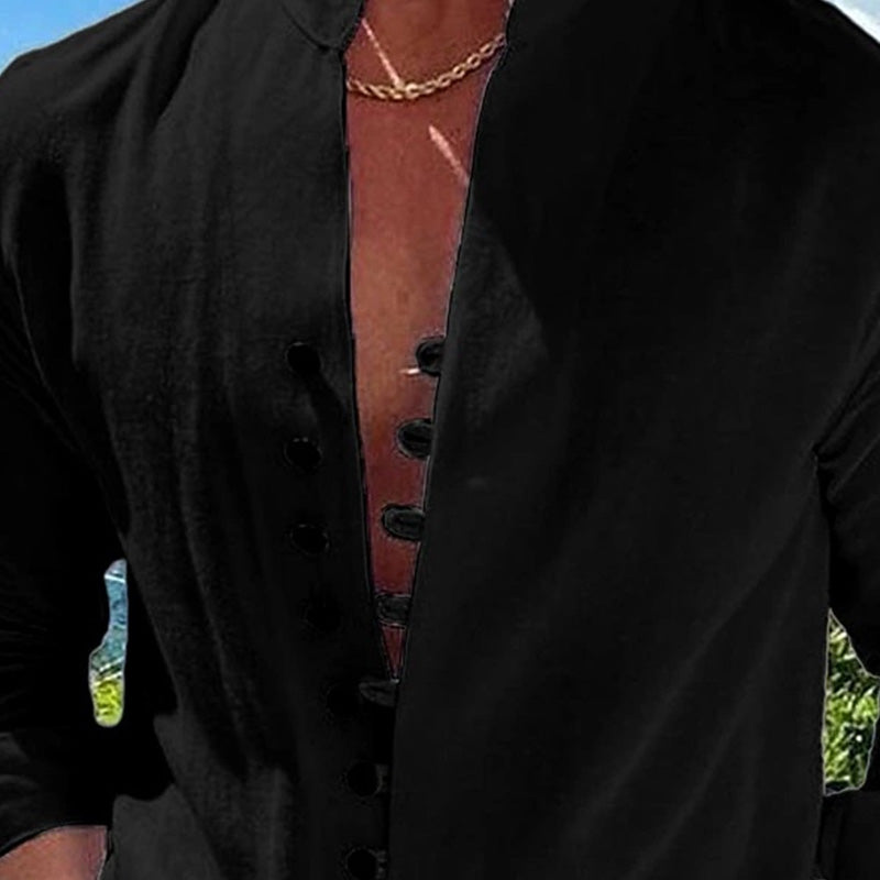 👕 50% OFF NOW! 🌊 Men's Linen Button Up Summer Beach Shirt – Breathable & lightweight – Relaxed fit, perfect for seaside vacations or sunny casual days ☀️