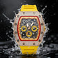 ⌚Men's Luxury barrel-shaped watch Rhinestone Embellished Watch