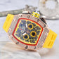 ⌚Men's Luxury barrel-shaped watch Rhinestone Embellished Watch