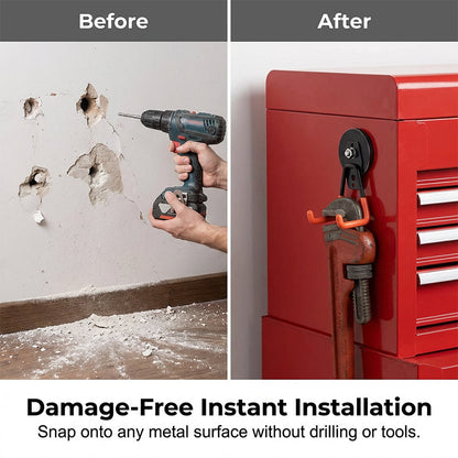 ⏳🔥LIMITED-TIME 50% OFF! ⏰Heavy-Duty Magnetic Double-Claw Hook📐🛠️