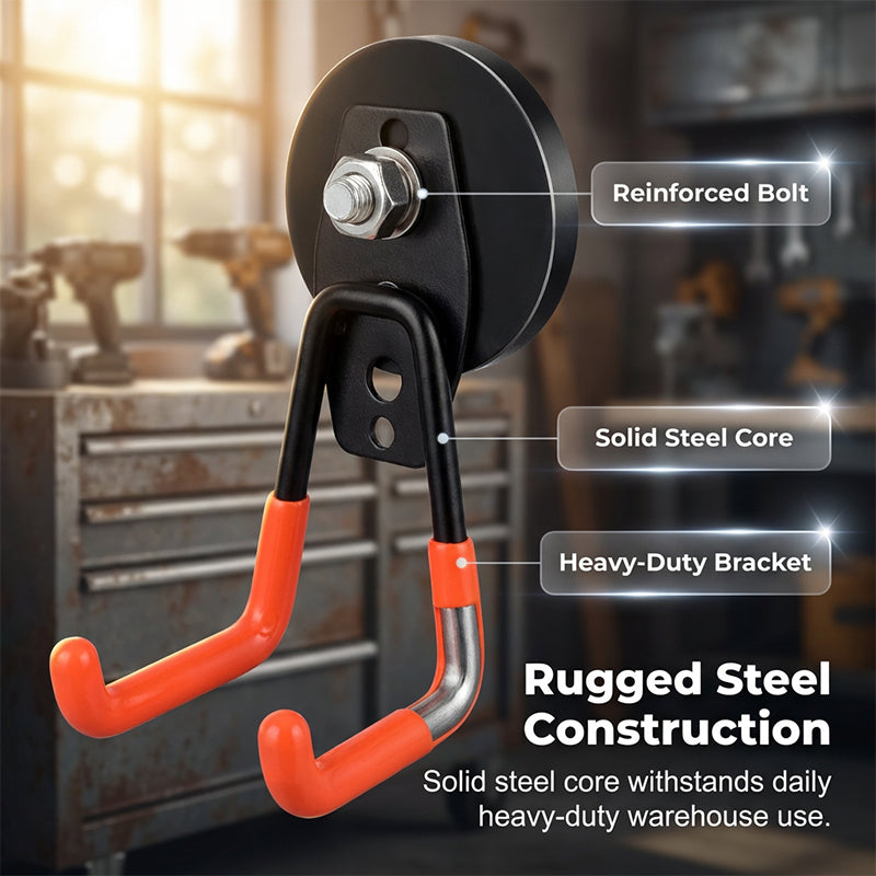 ⏳🔥LIMITED-TIME 50% OFF! ⏰Heavy-Duty Magnetic Double-Claw Hook📐🛠️