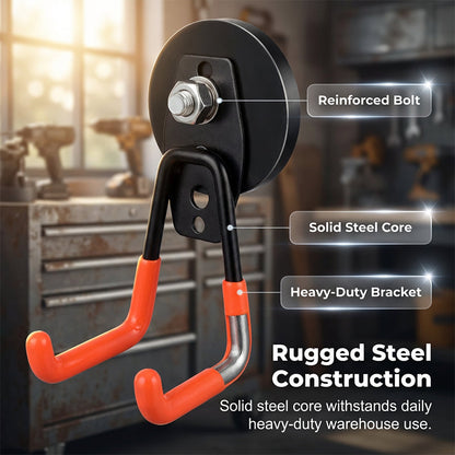 ⏳🔥LIMITED-TIME 50% OFF! ⏰Heavy-Duty Magnetic Double-Claw Hook📐🛠️
