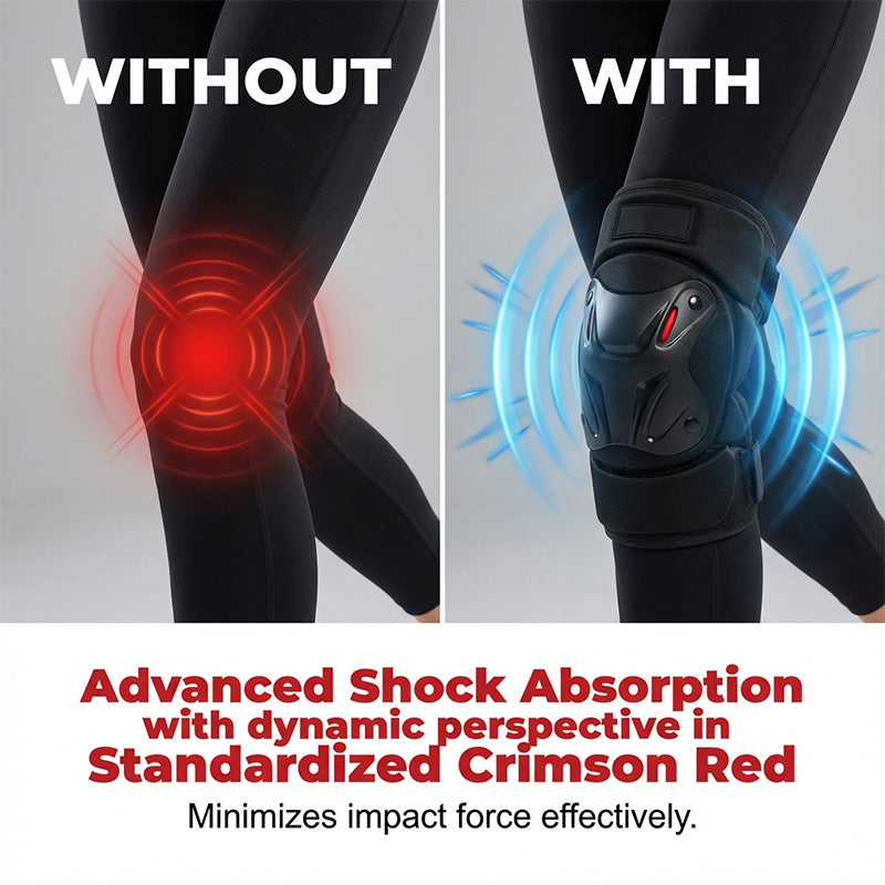 📢📢50% OFF !! ⏰Motorcycle Knee and Elbow Protector Set-Hard Shell, Articulated, Adjustable🏍️