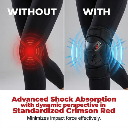 📢📢50% OFF !! ⏰Motorcycle Knee and Elbow Protector Set-Hard Shell, Articulated, Adjustable🏍️