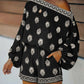 Bohemian Off-Shoulder Printed Jumpsuit Set